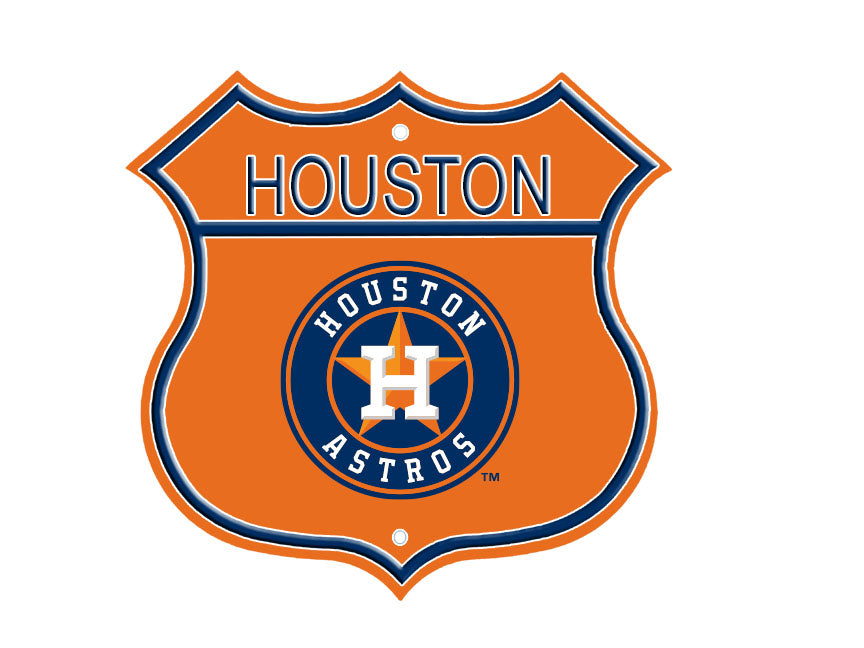 Houston Astros Embossed Steel Route Sign