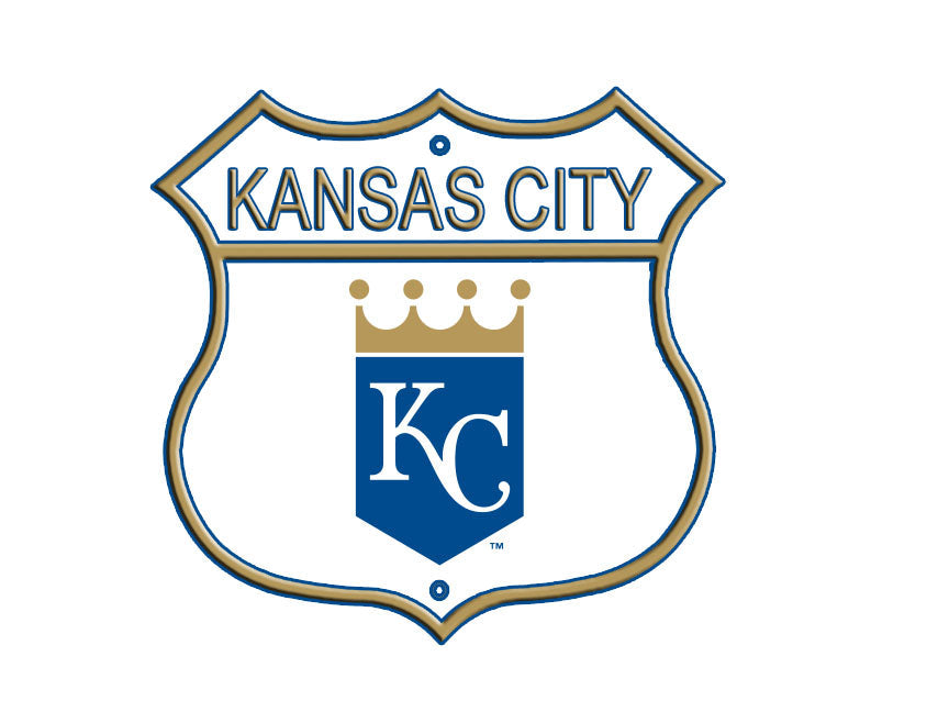 Kansas City Royals Embossed Steel Route Sign