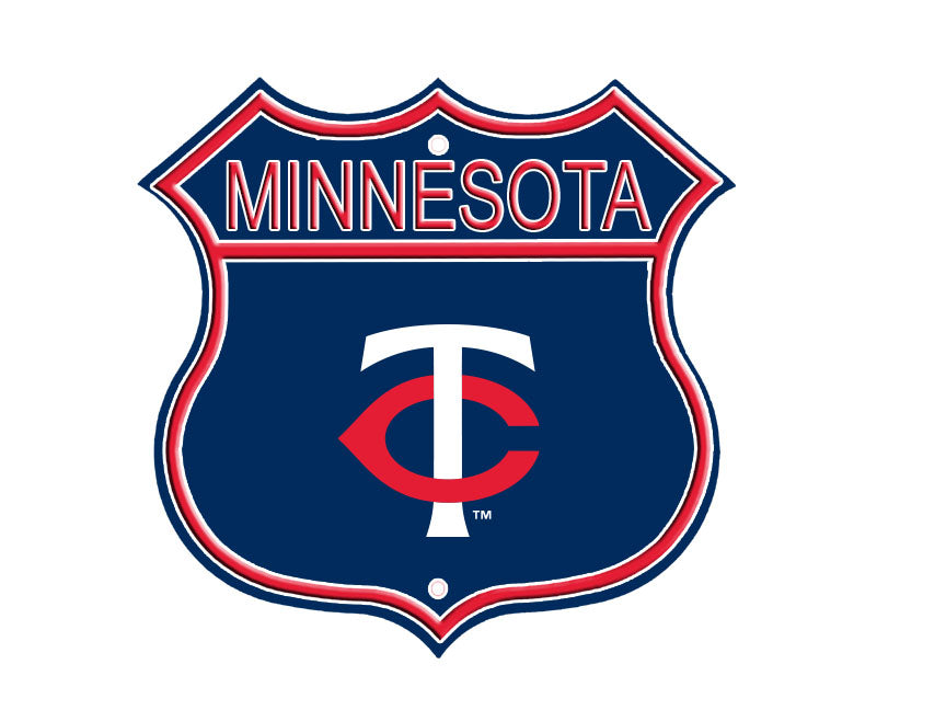 Minnesota Twins Embossed Steel Route Sign