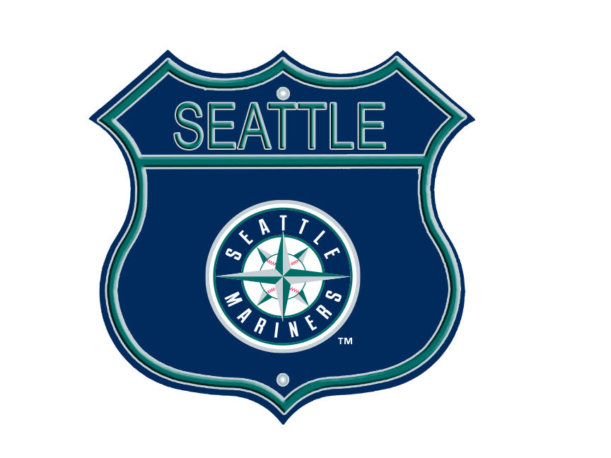 Seattle Mariners Embossed Steel Route Sign