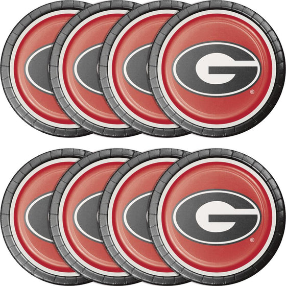 Georgia Bulldogs Paper Plates, 8 ct - 757 Sports Collectibles