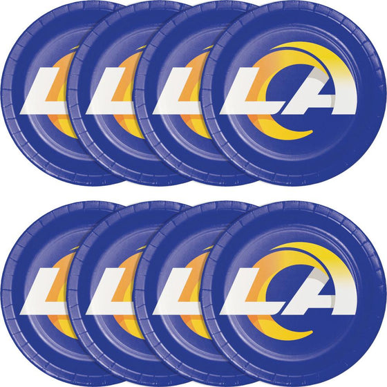 Los Angeles Rams Dinner Plate 8ct - 757 Sports Collectibles
