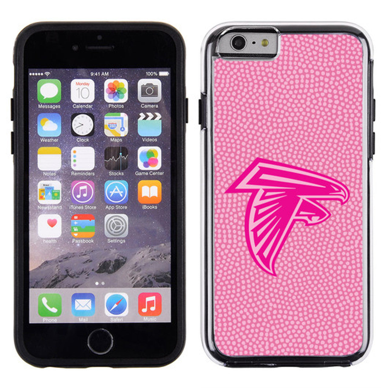 Atlanta Falcons Phone Case Pink Football Pebble Grain Feel iPhone 6 CO - Sports Collectibles, Sports Memorabilia, Sports Fan Shop, Sports Gifts