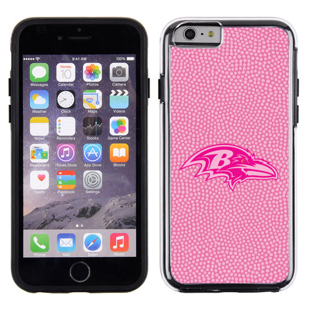 Baltimore Ravens Phone Case Pink Football Pebble Grain Feel iPhone 6 CO - Sports Collectibles, Sports Memorabilia, Sports Fan Shop, Sports Gifts