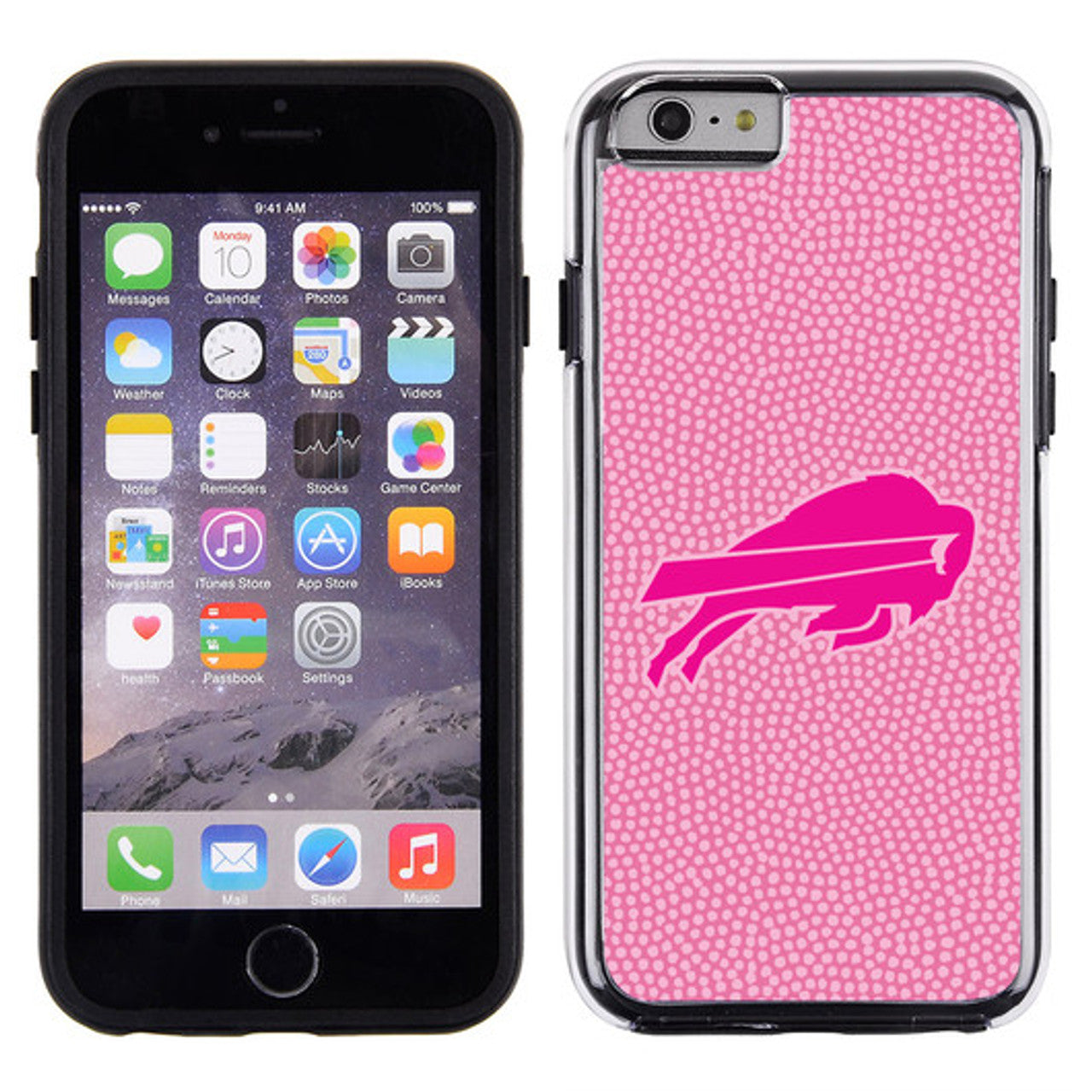 Buffalo Bills Phone Case Pink Football Pebble Grain Feel iPhone 6 CO - Sports Collectibles, Sports Memorabilia, Sports Fan Shop, Sports Gifts