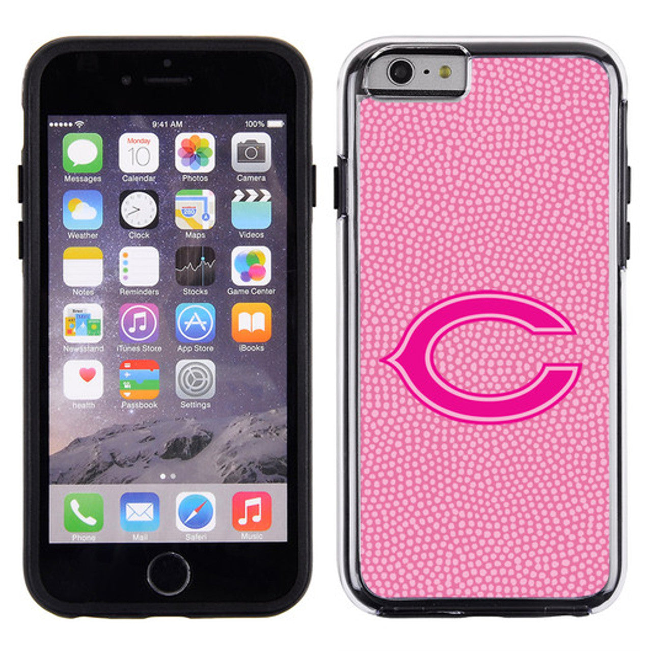 Chicago Bears Phone Case Pink Football Pebble Grain Feel iPhone 6 CO - Sports Collectibles, Sports Memorabilia, Sports Fan Shop, Sports Gifts