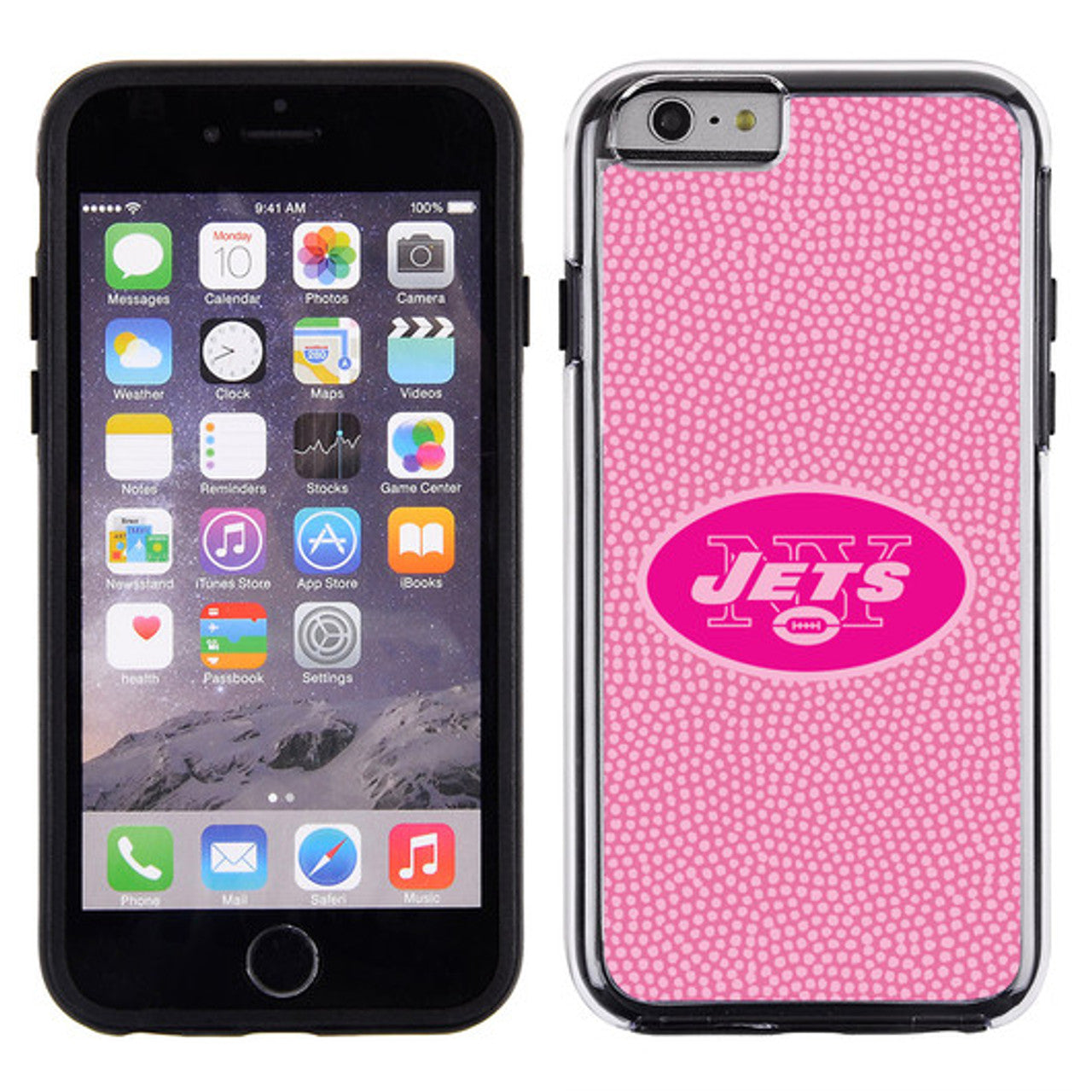 New York Jets Phone Case Pink Football Pebble Grain Feel iPhone 6 CO - Sports Collectibles, Sports Memorabilia, Sports Fan Shop, Sports Gifts