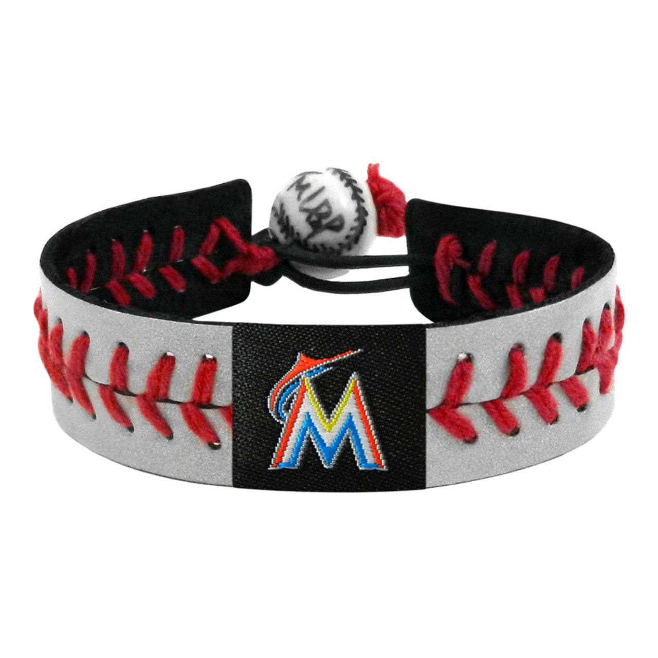 Miami Marlins Bracelet Reflective Baseball CO - Sports Collectibles, Sports Memorabilia, Sports Fan Shop, Sports Gifts