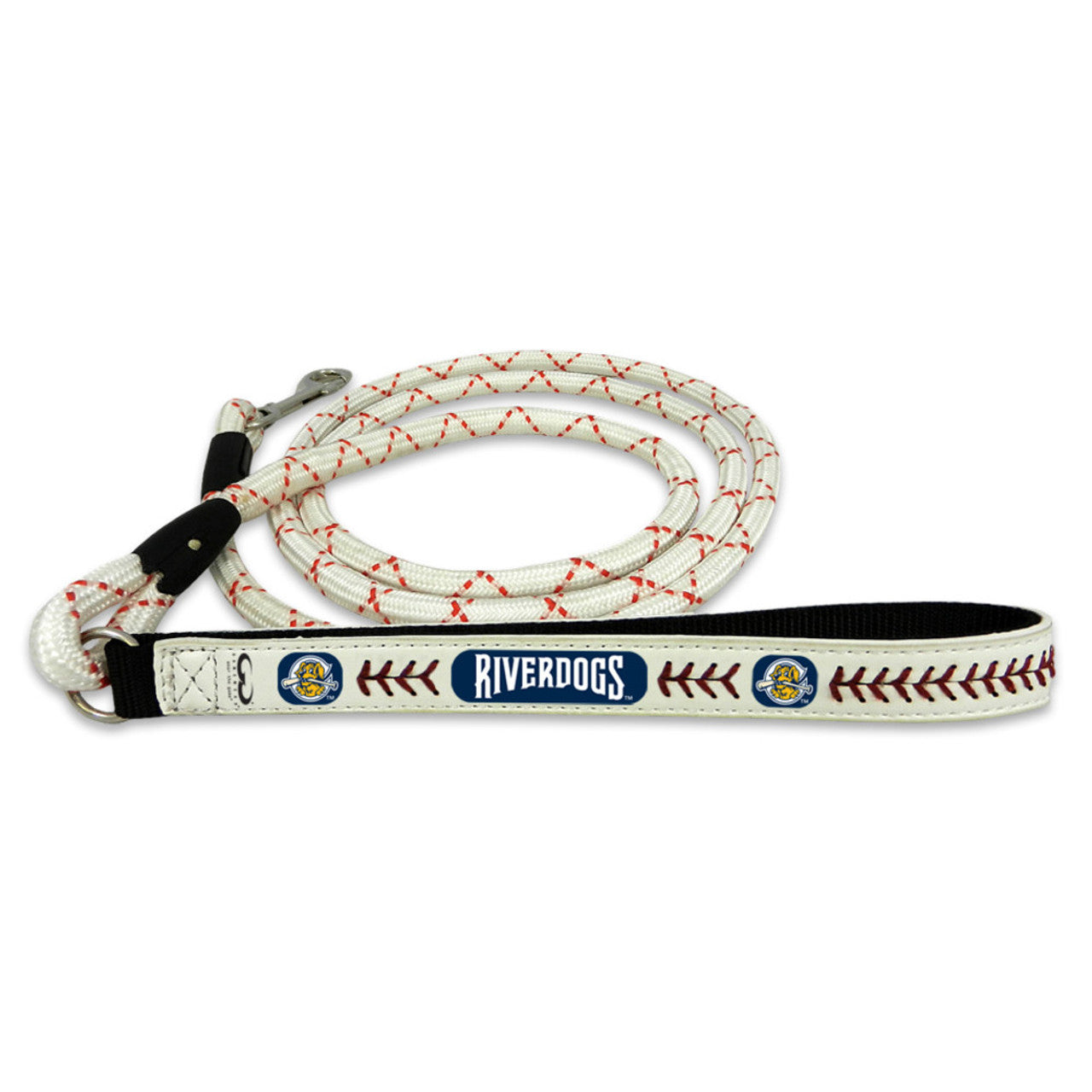 Charleston RiverDogs Pet Leash Leather Frozen Rope Baseball Size Medium CO - Sports Collectibles, Sports Memorabilia, Sports Fan Shop, Sports Gifts