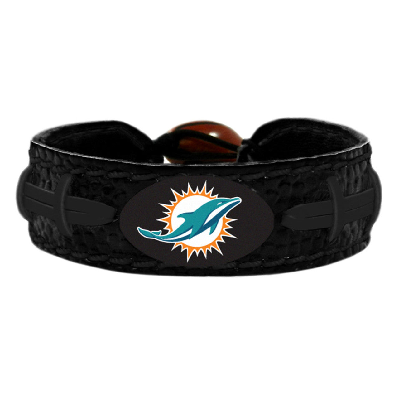 Miami Dolphins Bracelet Team Color Tonal Black Football CO - Sports Collectibles, Sports Memorabilia, Sports Fan Shop, Sports Gifts
