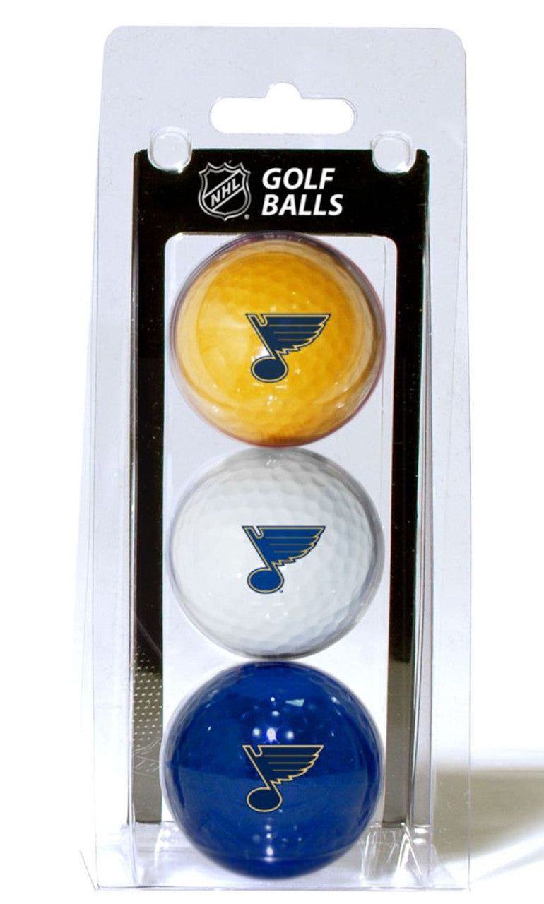 St. Louis Blues 3 Pack of Golf Balls - Special Order - Sports Collectibles, Sports Memorabilia, Sports Fan Shop, Sports Gifts