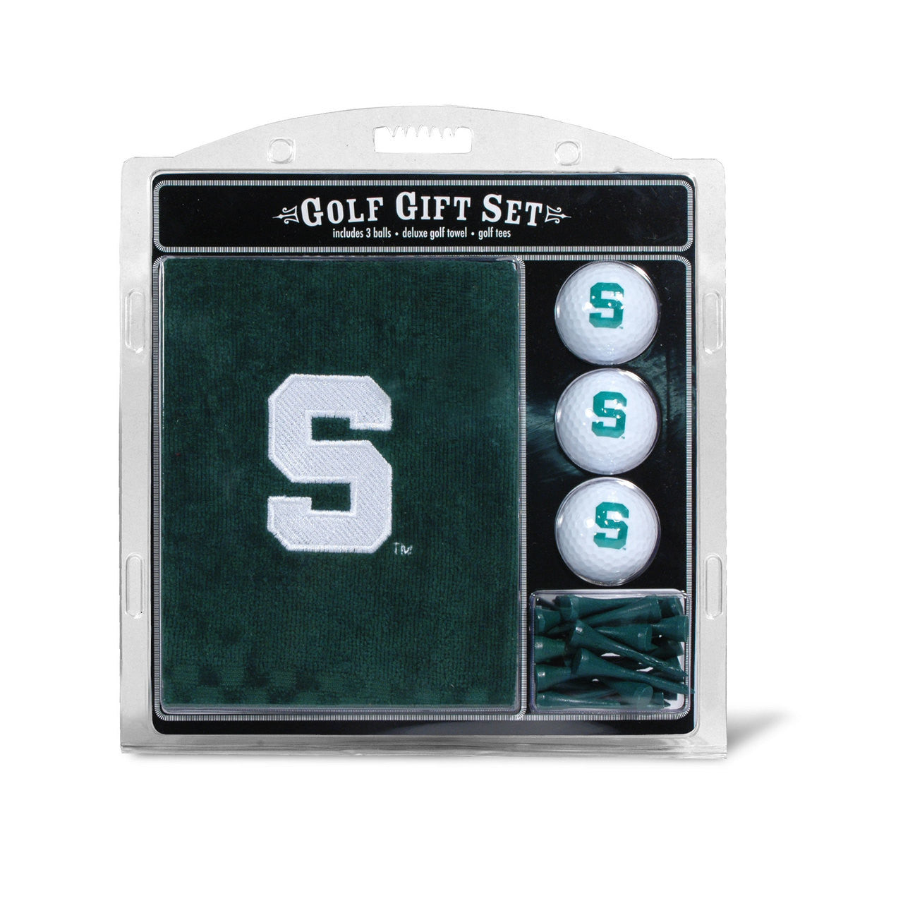 Michigan State Spartans Golf Gift Set with Embroidered Towel - Special Order - Sports Collectibles, Sports Memorabilia, Sports Fan Shop, Sports Gifts