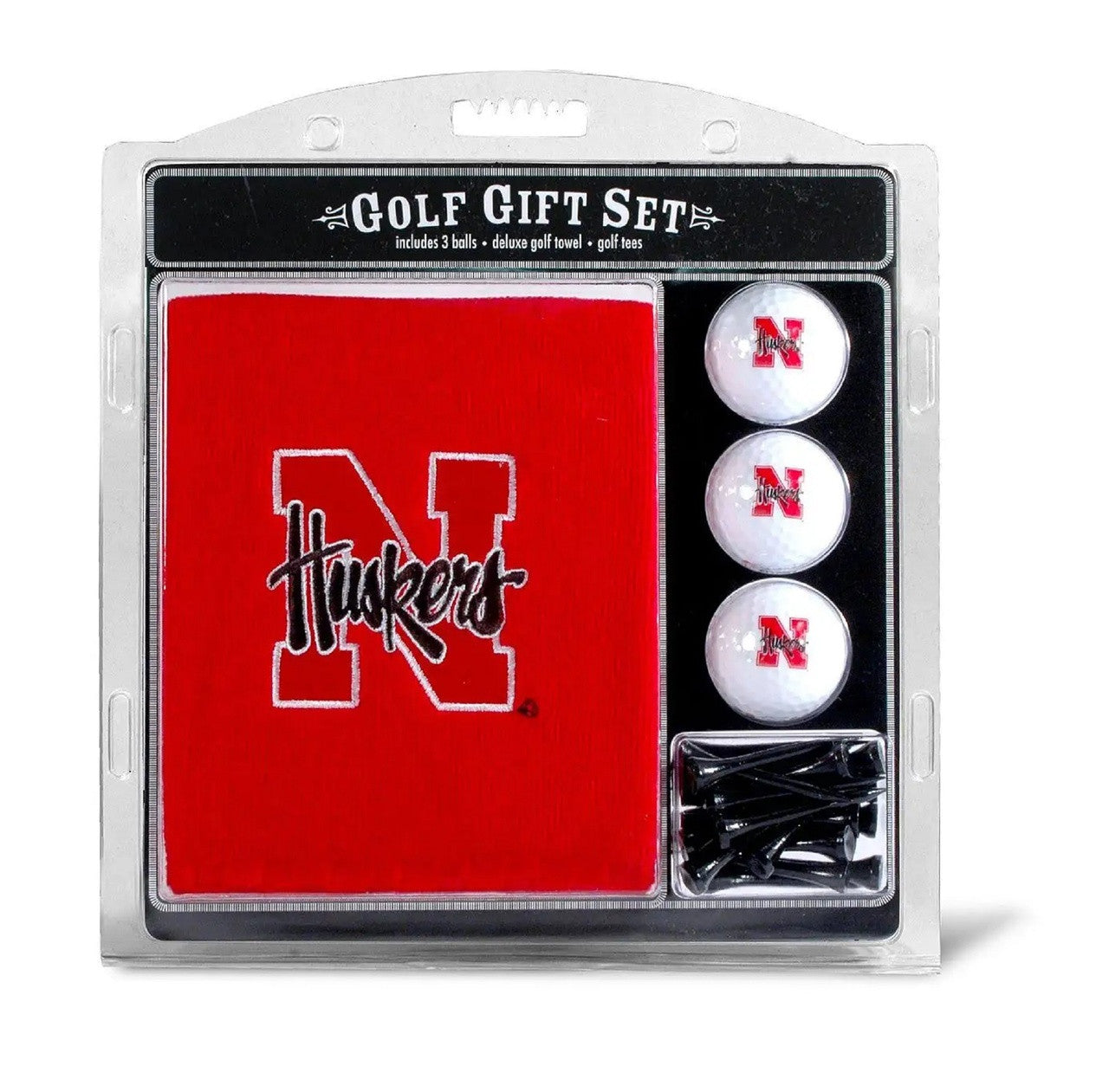 Nebraska Cornhuskers Golf Gift Set with Embroidered Towel - Sports Collectibles, Sports Memorabilia, Sports Fan Shop, Sports Gifts