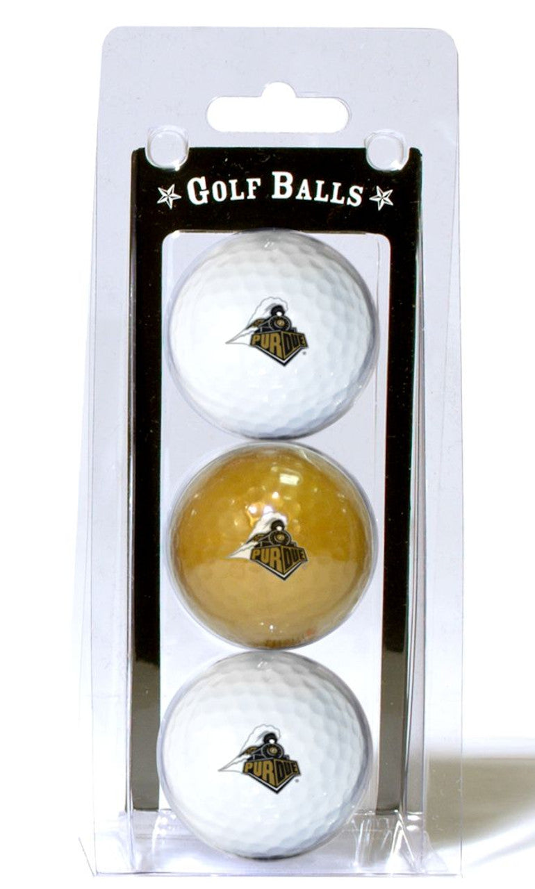 Purdue Boilermakers Golf Balls 3 Pack - Special Order - Sports Collectibles, Sports Memorabilia, Sports Fan Shop, Sports Gifts