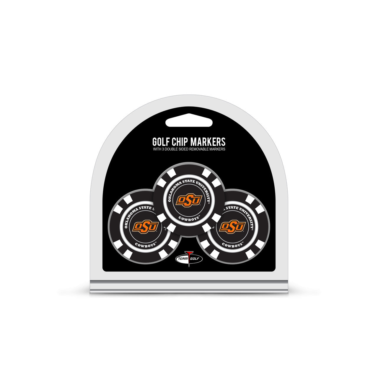 Oklahoma State Cowboys Golf Chip with Marker 3 Pack - Special Order - Sports Collectibles, Sports Memorabilia, Sports Fan Shop, Sports Gifts
