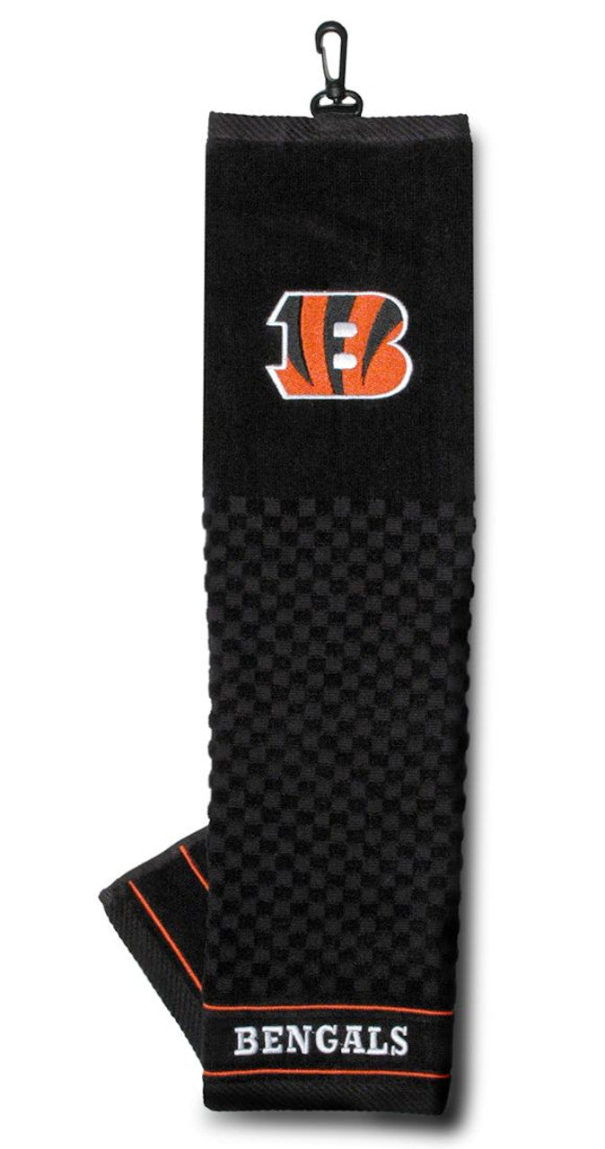 Cincinnati Bengals 16"x22" Embroidered Golf Towel - Special Order - Sports Collectibles, Sports Memorabilia, Sports Fan Shop, Sports Gifts