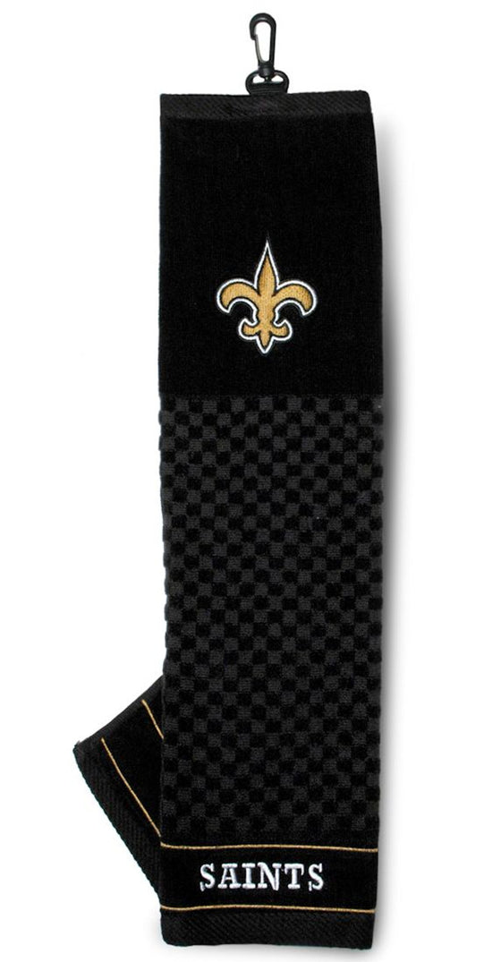 New Orleans Saints 16"x22" Embroidered Golf Towel - Special Order - Sports Collectibles, Sports Memorabilia, Sports Fan Shop, Sports Gifts