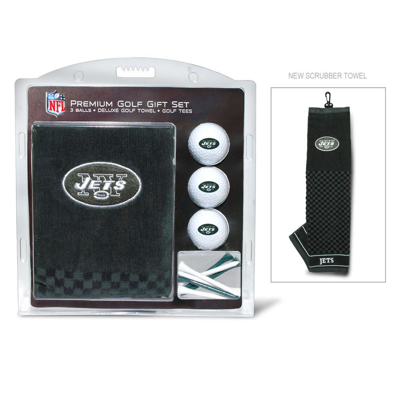 New York Jets Golf Gift Set with Embroidered Towel - Special Order - Sports Collectibles, Sports Memorabilia, Sports Fan Shop, Sports Gifts