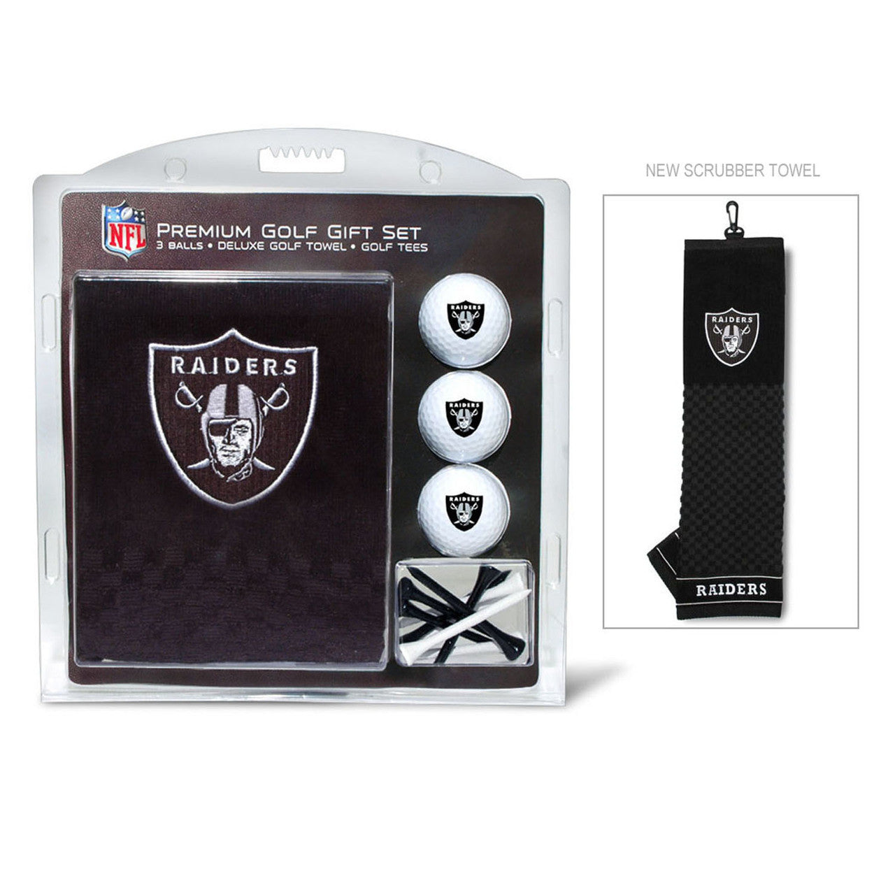 Las Vegas Raiders Golf Gift Set with Embroidered Towel - Sports Collectibles, Sports Memorabilia, Sports Fan Shop, Sports Gifts