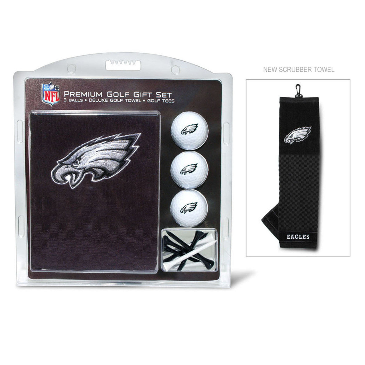 Philadelphia Eagles Golf Gift Set with Embroidered Towel - Special Order - Sports Collectibles, Sports Memorabilia, Sports Fan Shop, Sports Gifts