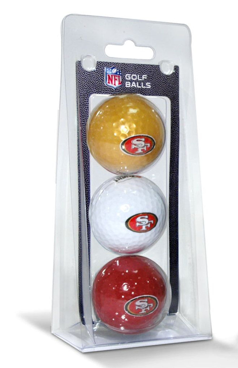 San Francisco 49ers 3 Pack of Golf Balls - Special Order - Sports Collectibles, Sports Memorabilia, Sports Fan Shop, Sports Gifts