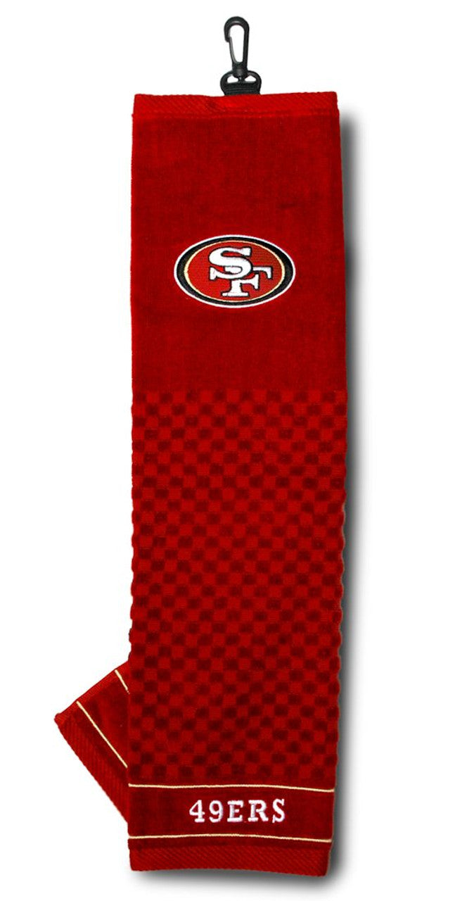 San Francisco 49ers 16"x22" Embroidered Golf Towel - Special Order - Sports Collectibles, Sports Memorabilia, Sports Fan Shop, Sports Gifts