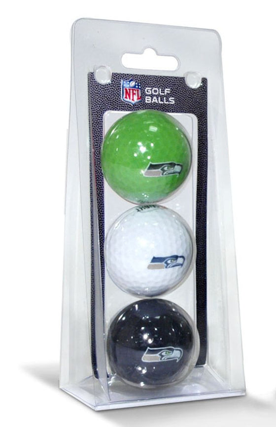 Seattle Seahawks Golf Balls 3 Pack - Sports Collectibles, Sports Memorabilia, Sports Fan Shop, Sports Gifts