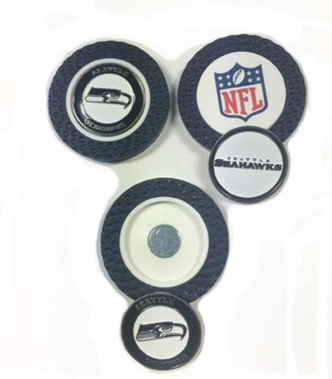 Seattle Seahawks Golf Chip with Marker - Sports Collectibles, Sports Memorabilia, Sports Fan Shop, Sports Gifts