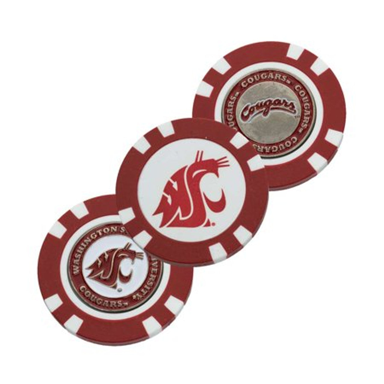 Washington State Cougars Golf Chip with Marker - Sports Collectibles, Sports Memorabilia, Sports Fan Shop, Sports Gifts