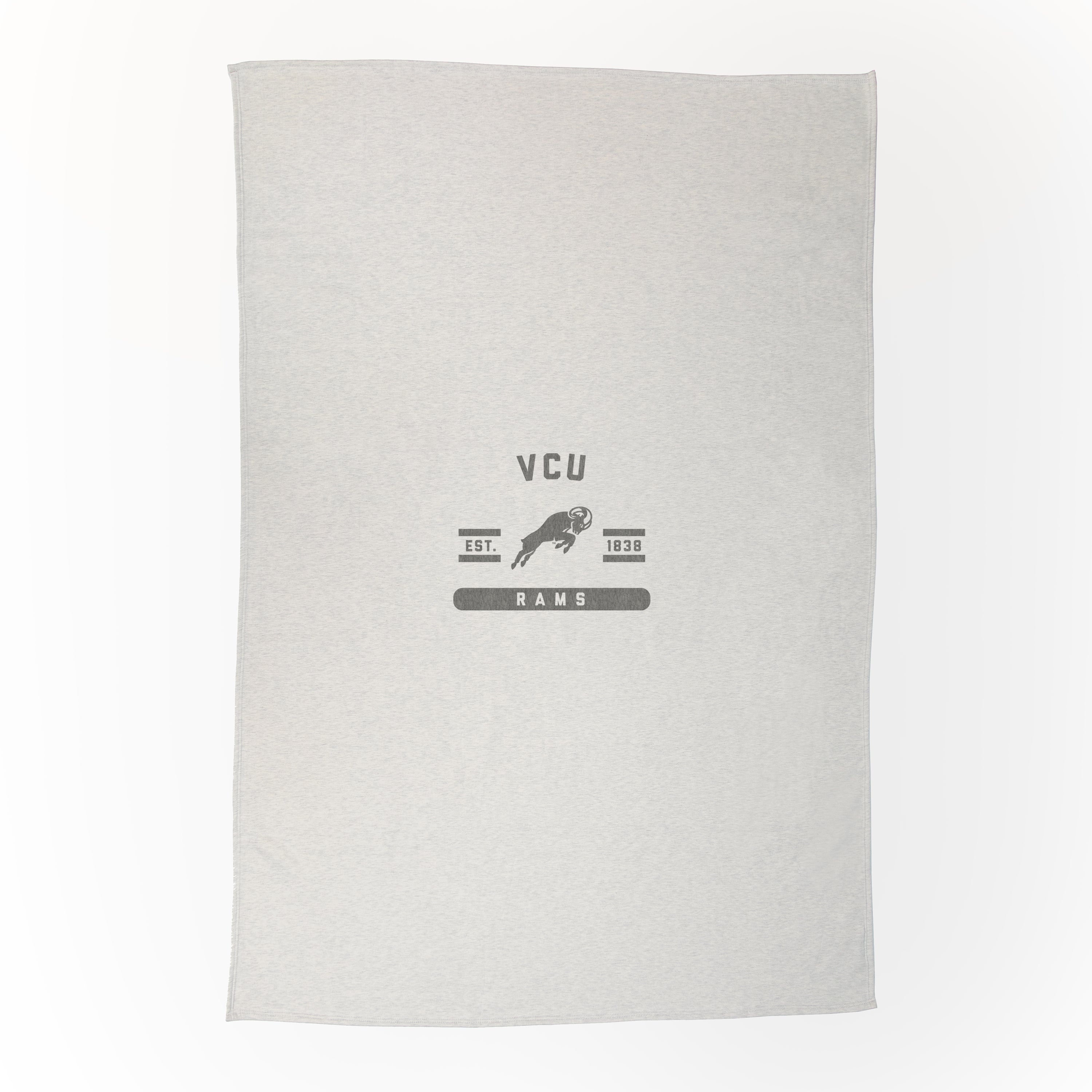 Virginia Commonwealth Oatmeal Sweatshirt Blanket