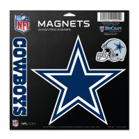 Dallas Cowboys Vinyl Magnet 11" x 11" - 3 Magnet Set - Sports Collectibles, Sports Memorabilia, Sports Fan Shop, Sports Gifts