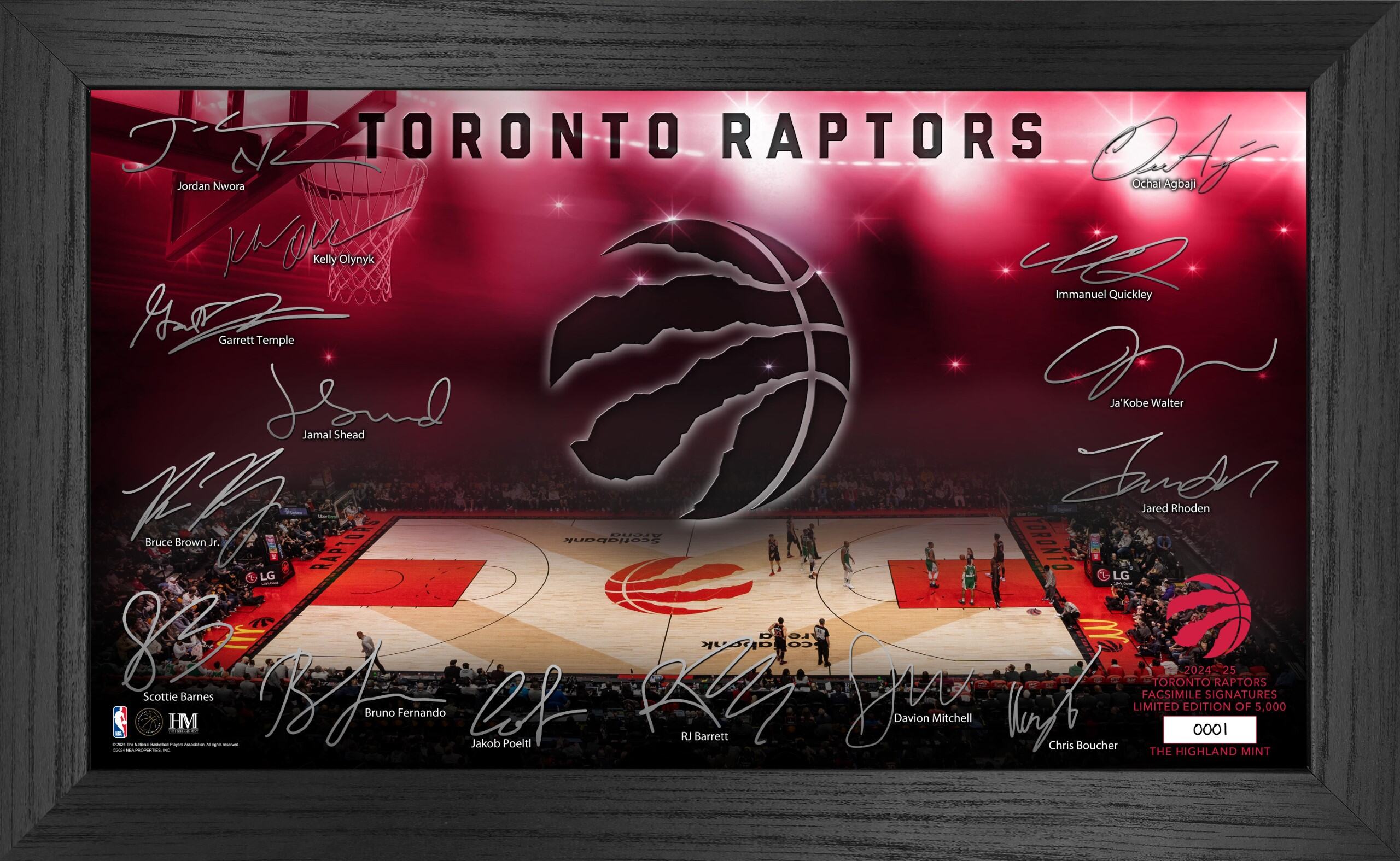 Toronto Raptors 2024-25 Signature Court - Sports Collectibles, Sports Memorabilia, Sports Fan Shop, Sports Gifts