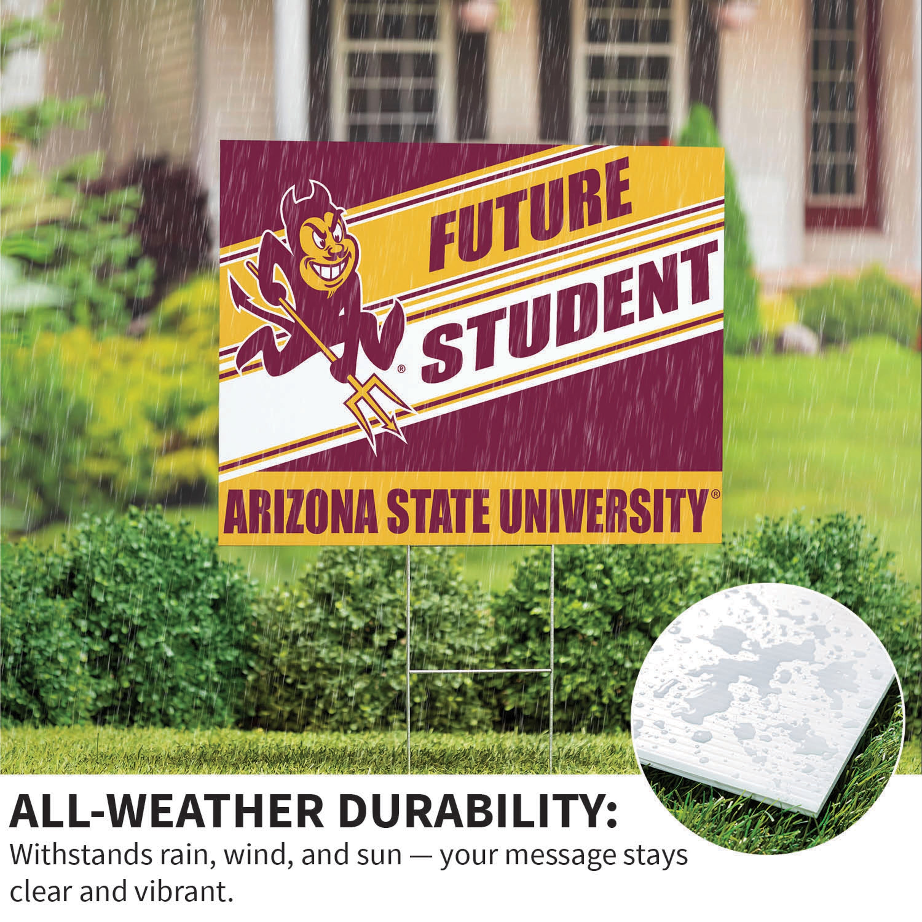 Arizona State University Coroplast Yard Sign, Future Student - Sports Collectibles, Sports Memorabilia, Sports Fan Shop, Sports Gifts