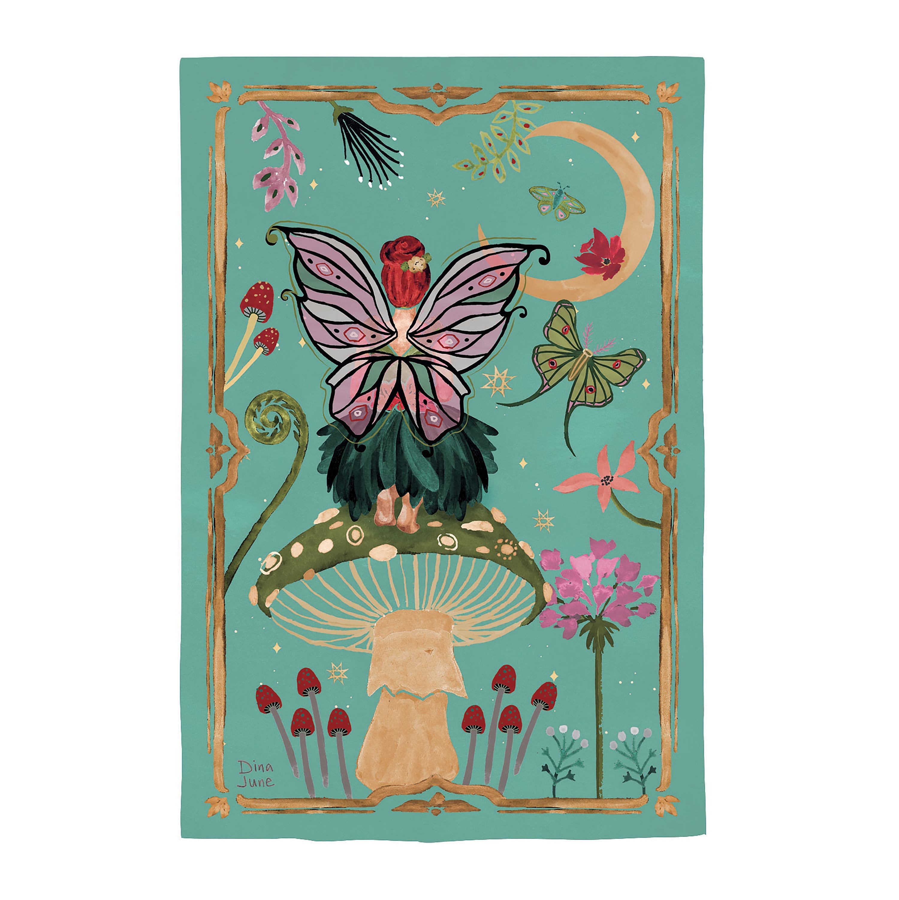 Fairy Wonderland Reversible Lustre House Flag - Sports Collectibles, Sports Memorabilia, Sports Fan Shop, Sports Gifts