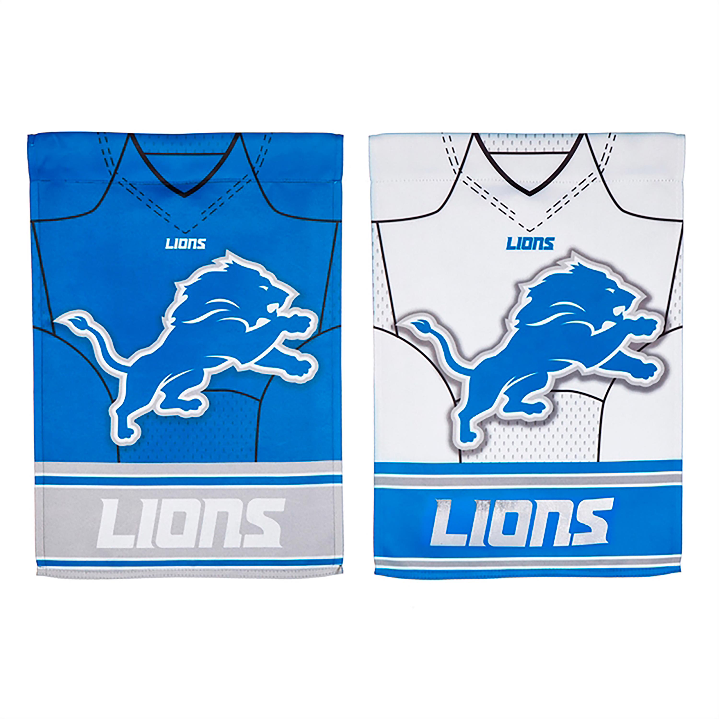 Flag, DS Suede, Foil, Reg, Jersey, Detroit Lions - Sports Collectibles, Sports Memorabilia, Sports Fan Shop, Sports Gifts