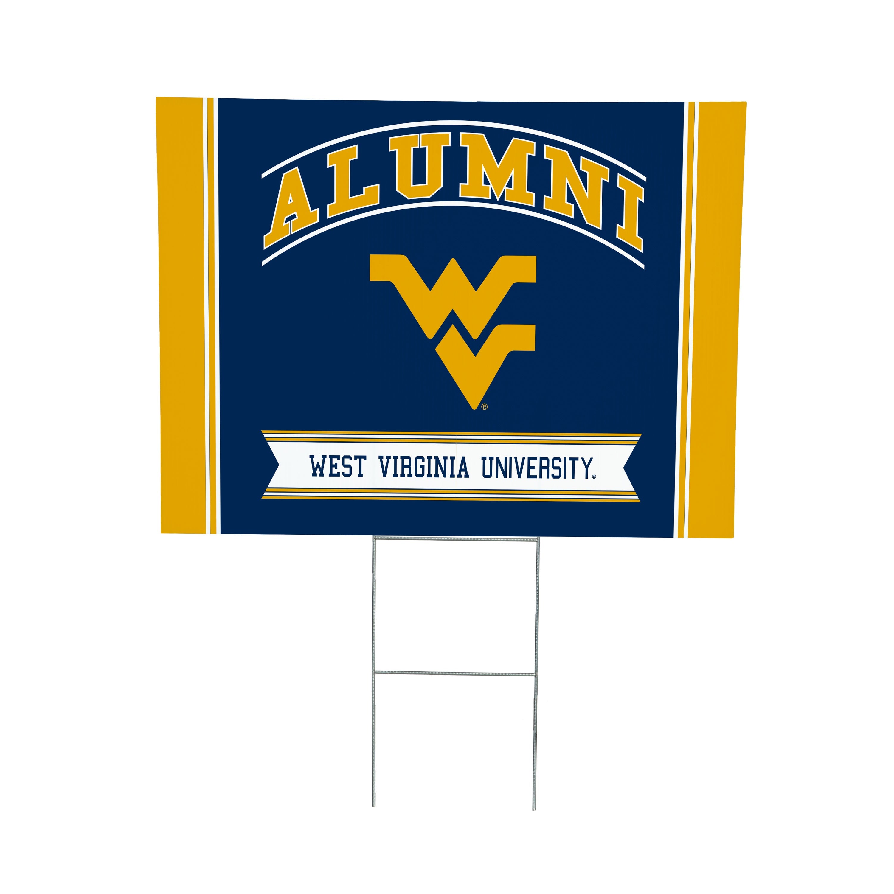 West Virginia University Coroplast Yard Sign Alumni - Sports Collectibles, Sports Memorabilia, Sports Fan Shop, Sports Gifts