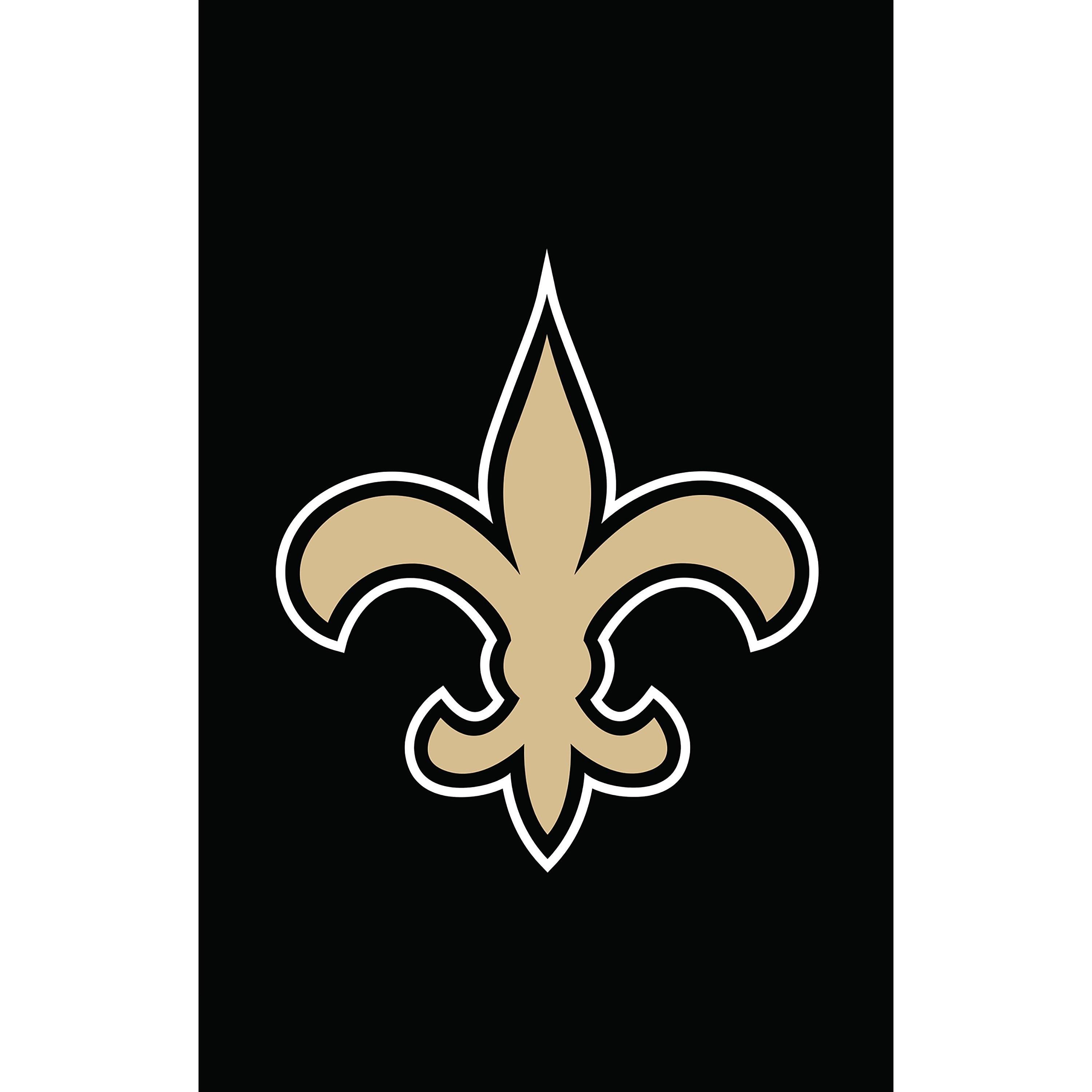 Applique Flag, Reg, New Orleans Saints - Sports Collectibles, Sports Memorabilia, Sports Fan Shop, Sports Gifts