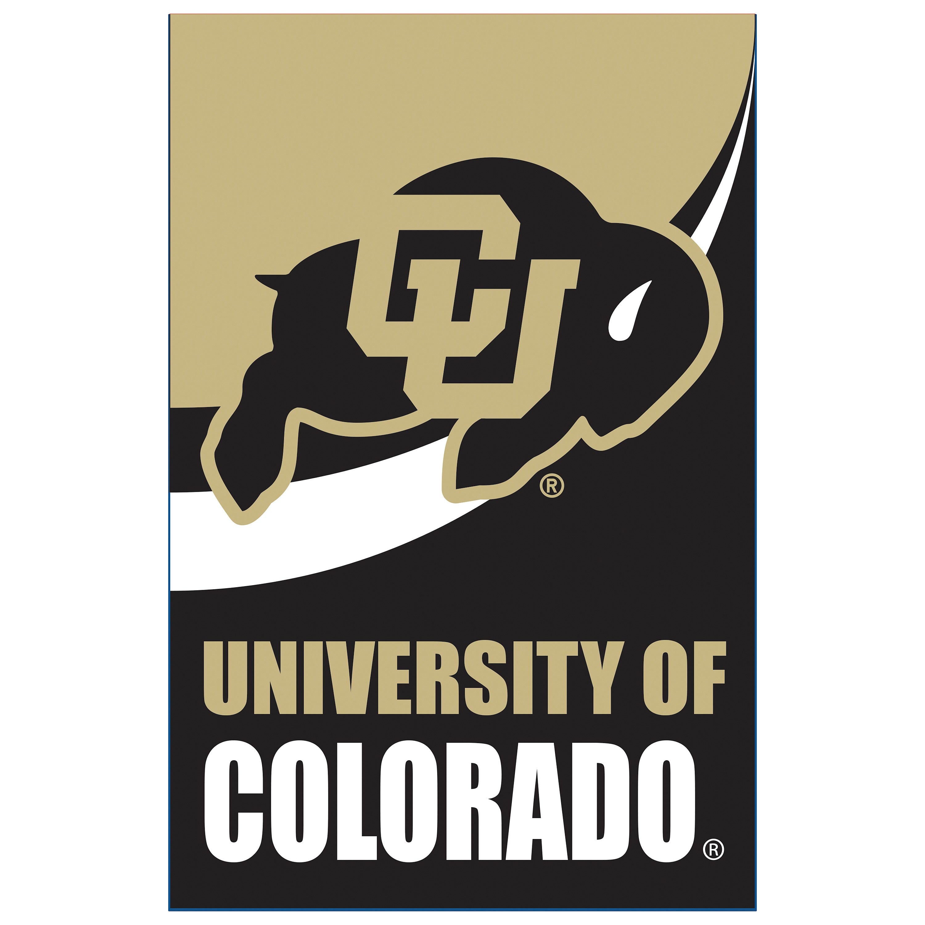 University of Colorado Burlap Flag GDN Size - Sports Collectibles, Sports Memorabilia, Sports Fan Shop, Sports Gifts