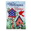 Patriotic Birdhouse Welcome Linen Garden Flag - Sports Collectibles, Sports Memorabilia, Sports Fan Shop, Sports Gifts