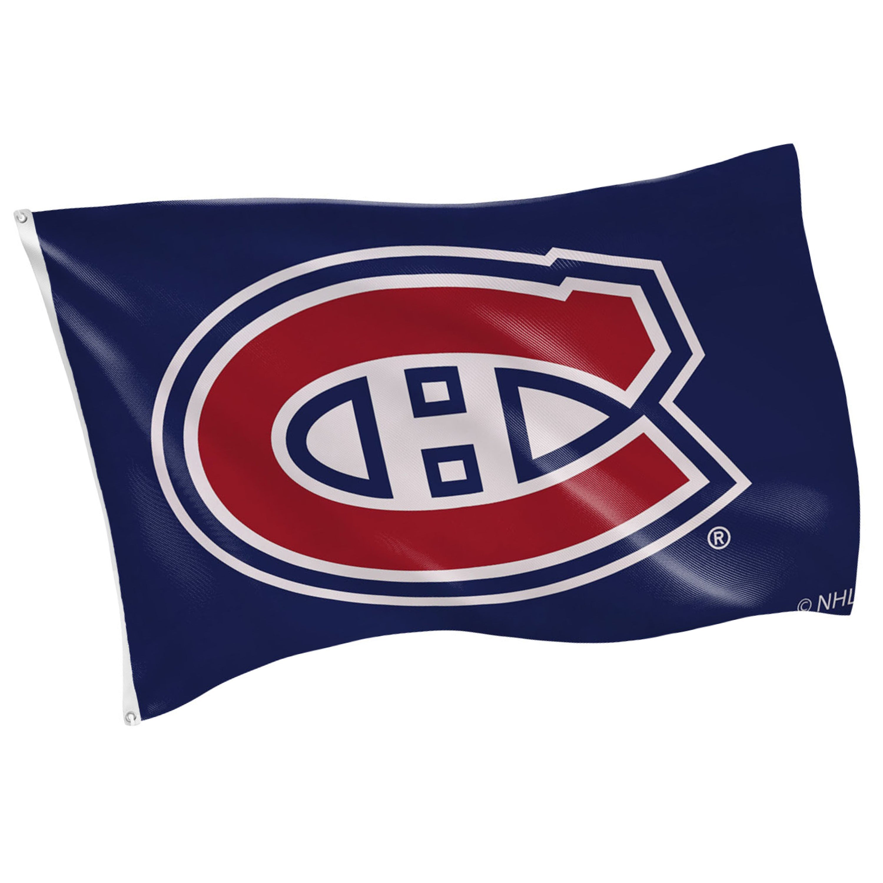 3'x5' Single Sided Flag w/ 2 Grommets, Montreal Canadiens - Sports Gifts, Sports Memorabilia, Sports Collectibles, Fan Shop