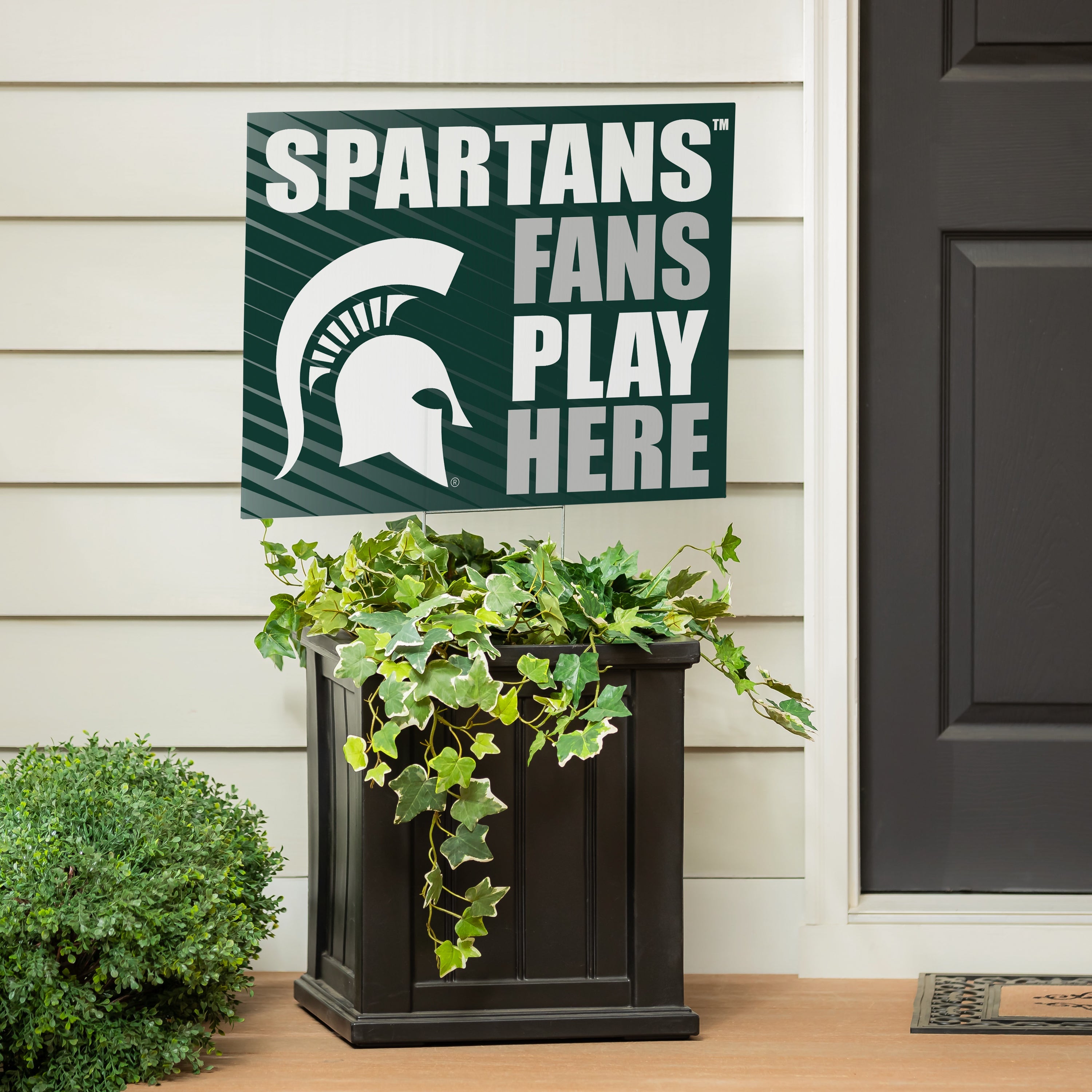 Michigan State University Coroplast Yard Sign "Fans Play Here" - Sports Collectibles, Sports Memorabilia, Sports Fan Shop, Sports Gifts