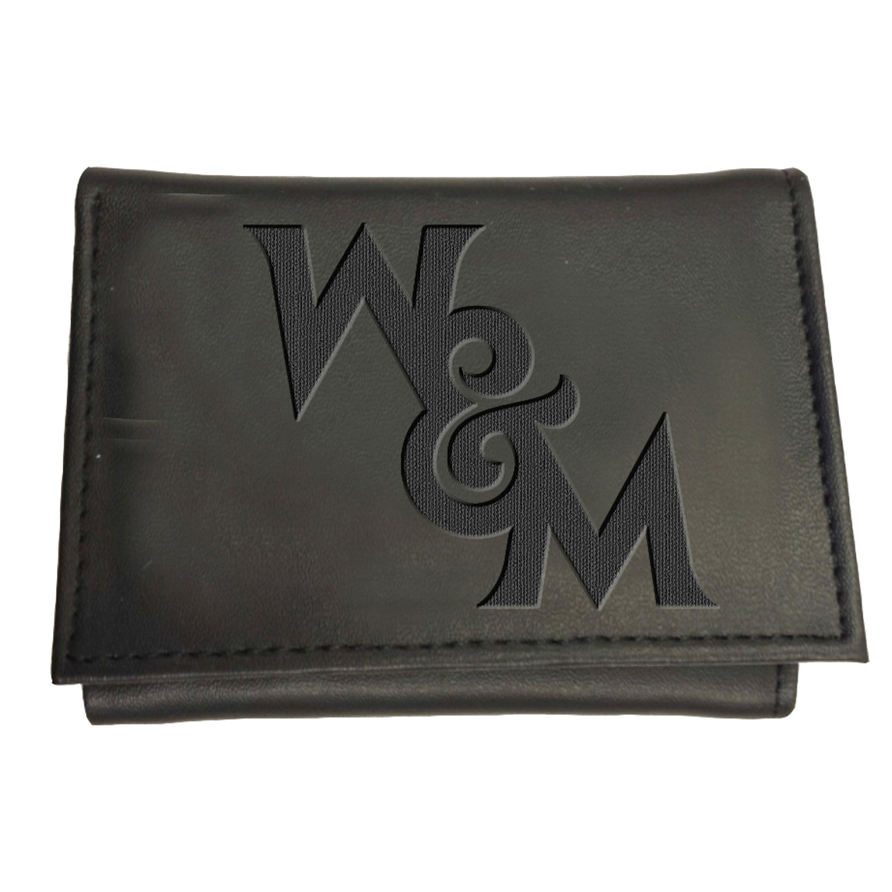 William & Mary, Tri-Fold Wallet, Black - Sports Gifts, Sports Memorabilia, Sports Collectibles, Fan Shop