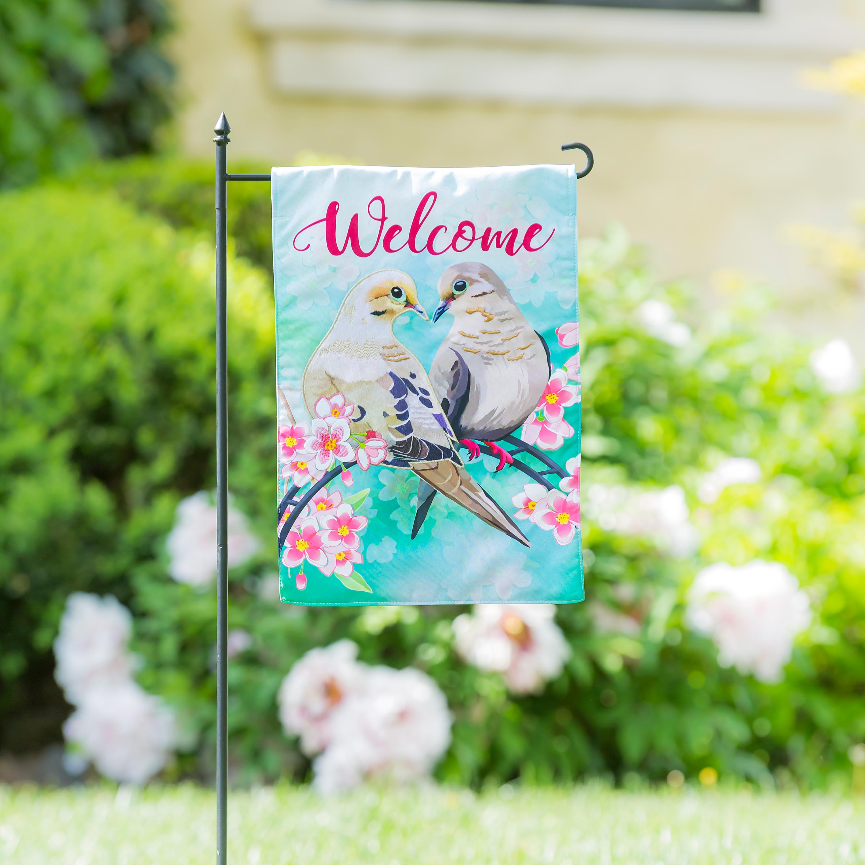 Pair of Mourning Doves Garden Linen Flag - Sports Collectibles, Sports Memorabilia, Sports Fan Shop, Sports Gifts