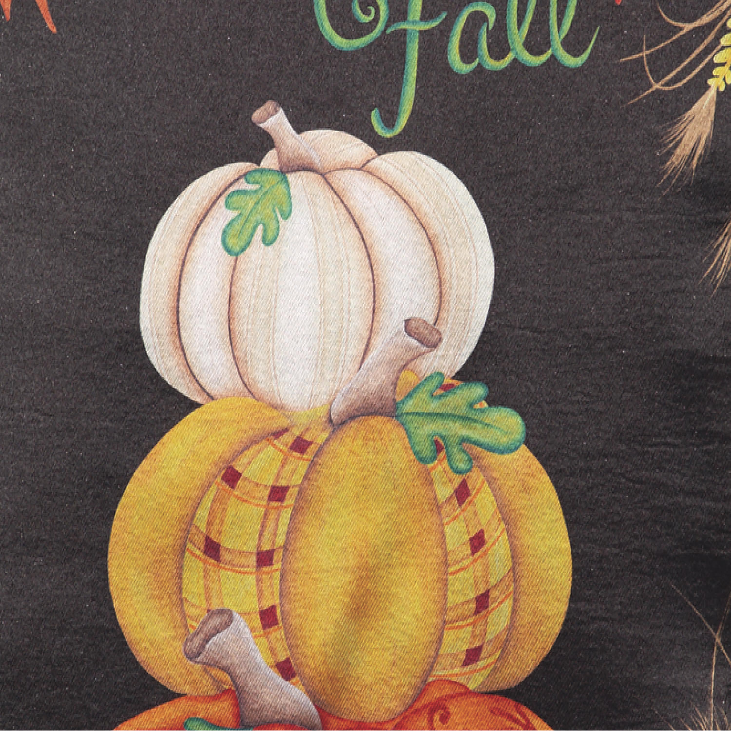 Stacked Pumpkins Lustre Garden Flag - Sports Collectibles, Sports Memorabilia, Sports Fan Shop, Sports Gifts