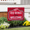 Detroit Red Wings Coroplast Yard Sign, "Fans Welcome"