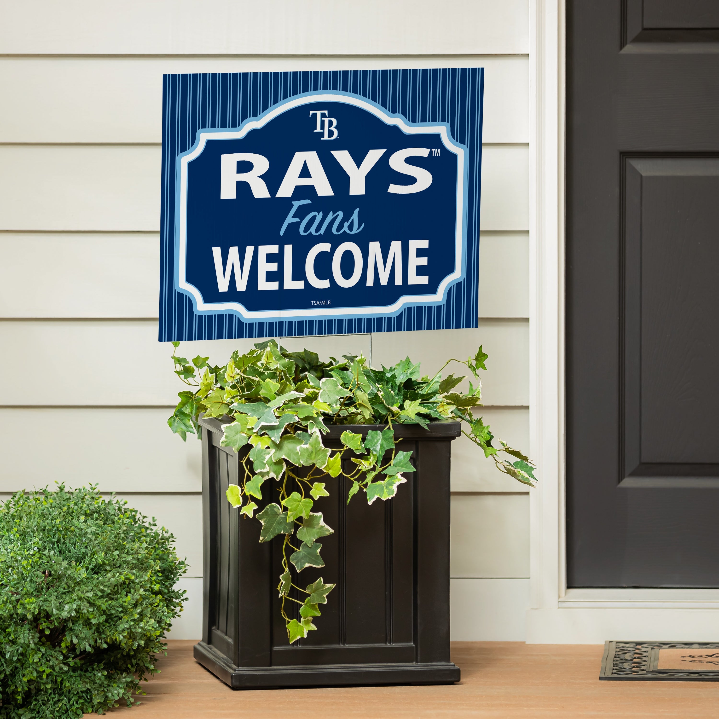 Tampa Bay Rays Coroplast Yard Sign, "Fans Welcome" - Sports Collectibles, Sports Memorabilia, Sports Fan Shop, Sports Gifts