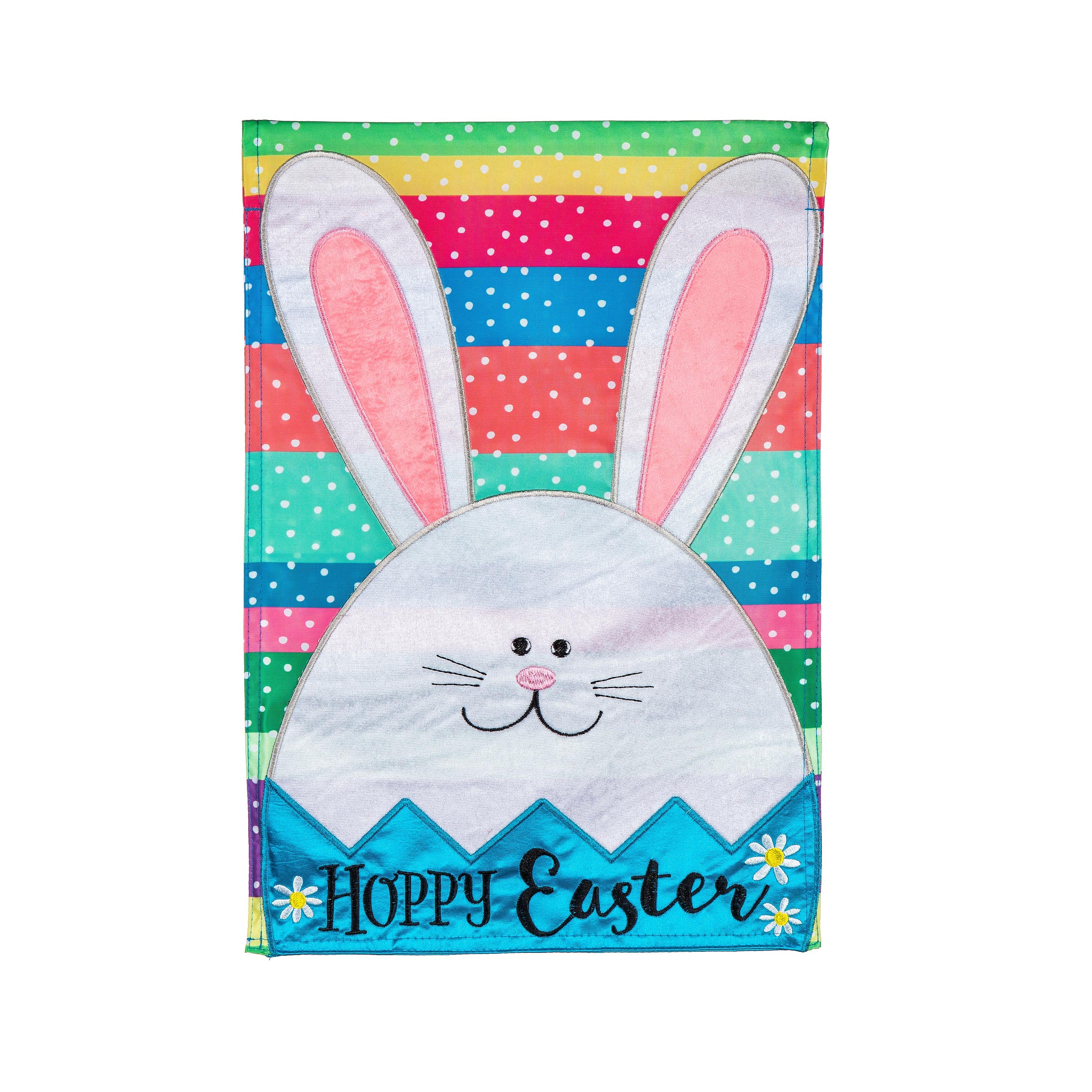 Easter Egg Bunny Applique Garden Flag - Sports Collectibles, Sports Memorabilia, Sports Fan Shop, Sports Gifts