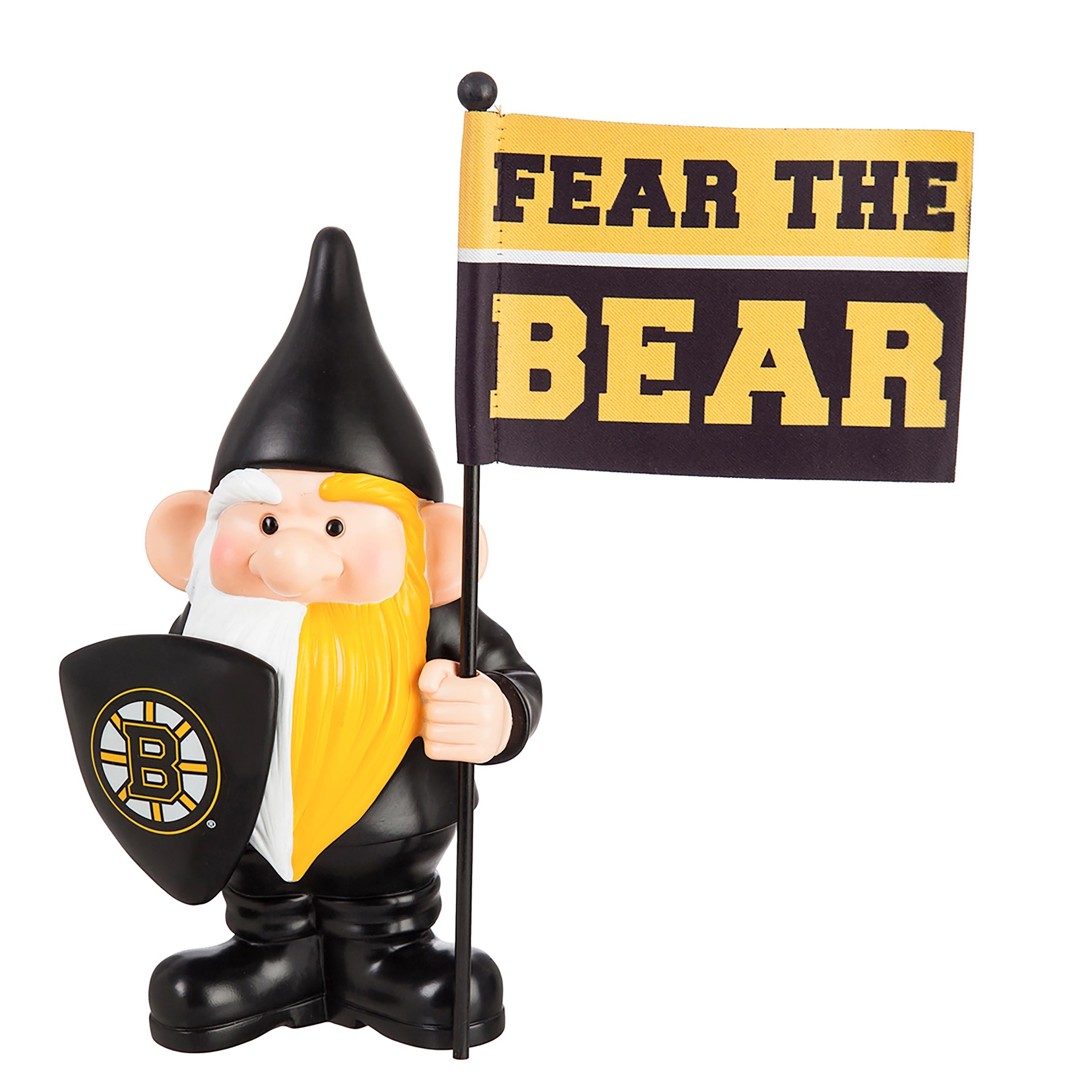 Boston Bruins, Flag Holder Gnome - Sports Collectibles, Sports Memorabilia, Sports Fan Shop, Sports Gifts