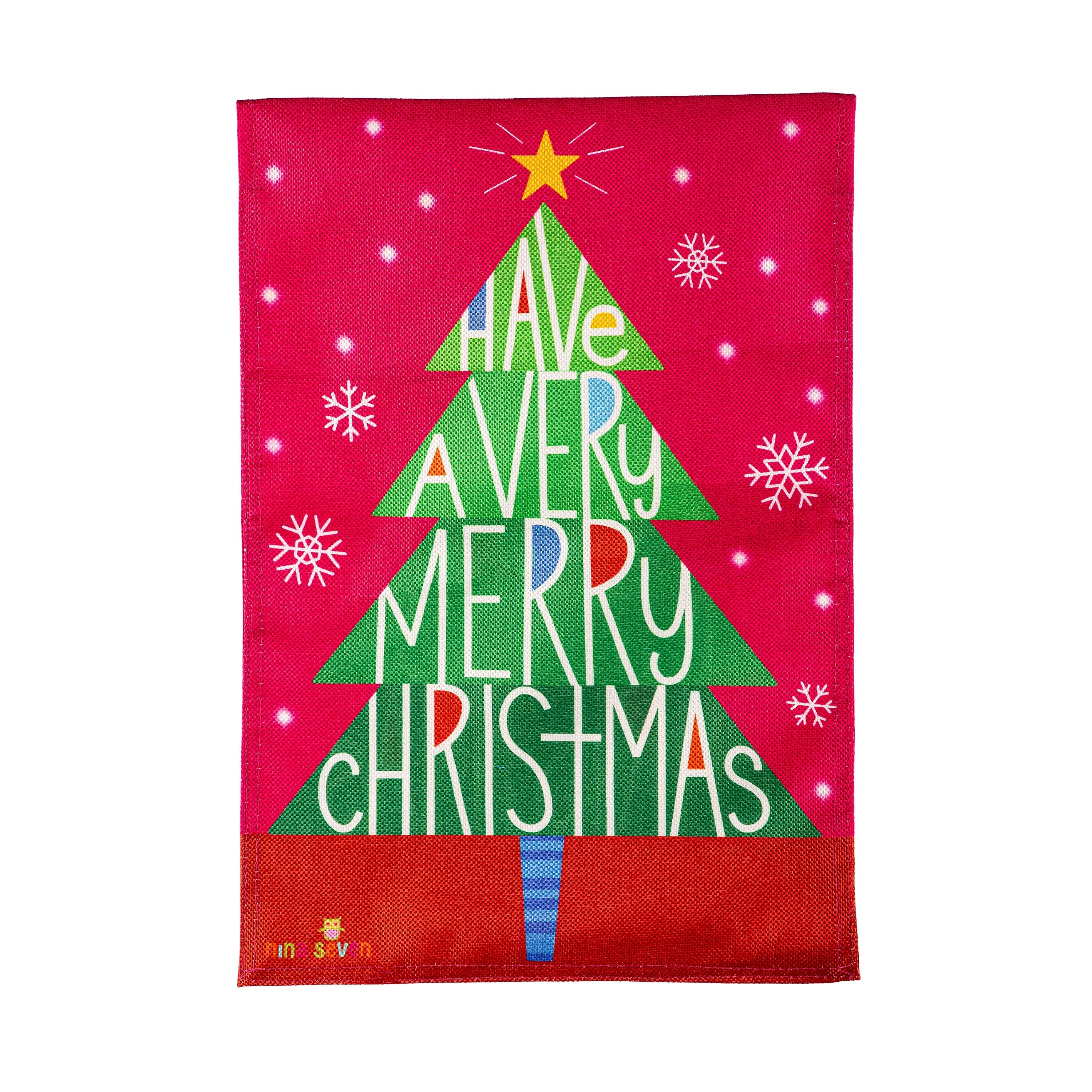 Have a Merry Christmas Burlap Garden Flag - Sports Gifts, Sports Memorabilia, Sports Collectibles, Fan Shop