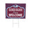 Colorado Avalanche Coroplast Yard Sign, "Fans Welcome"